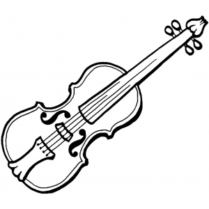 violino da colorare