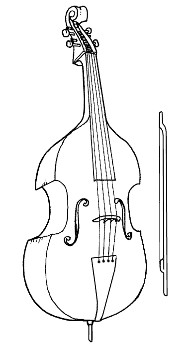 violoncello da colorare