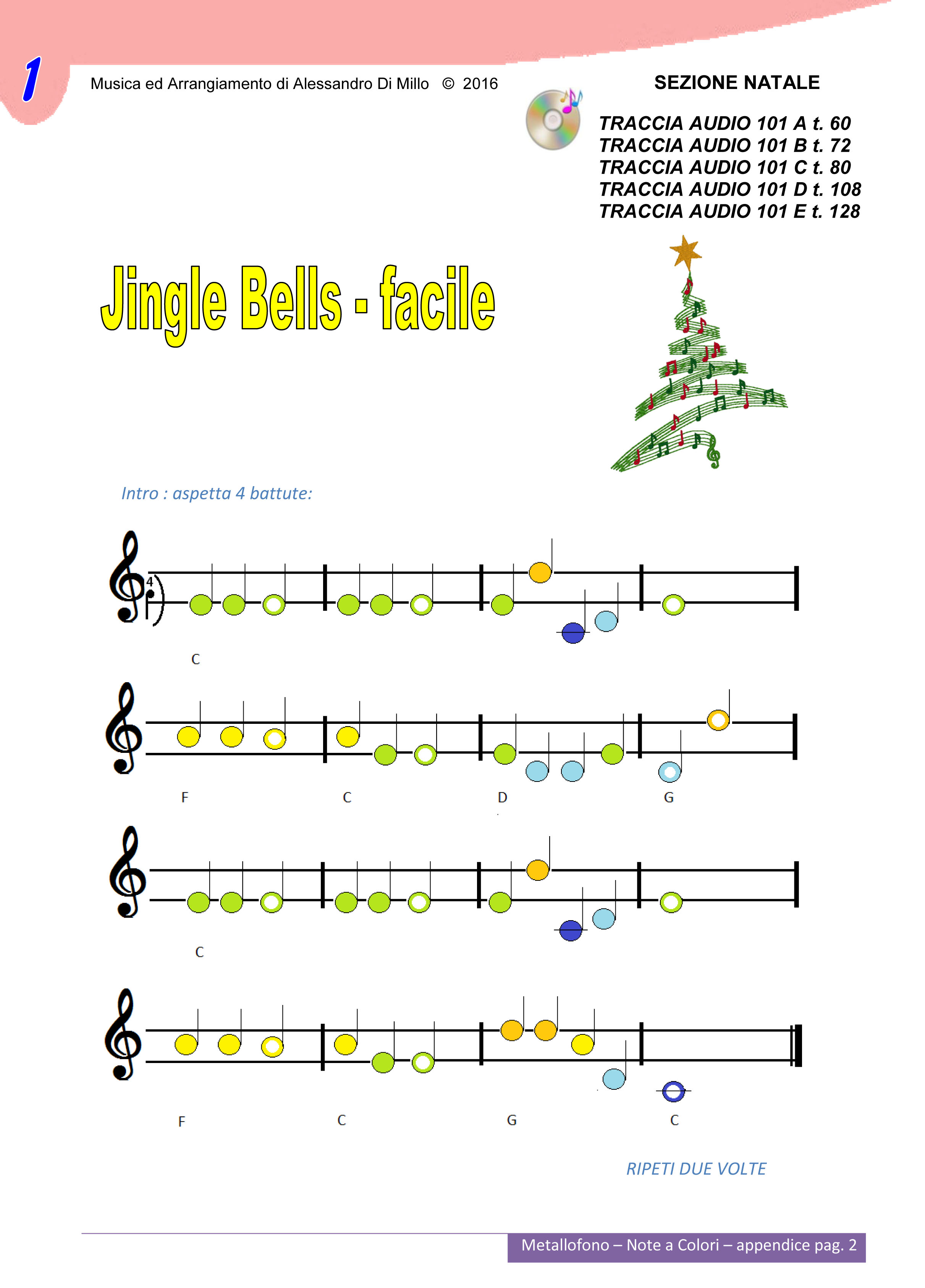 Buon Natale Jingle Bells.Jingle Bells Da Suonare Subito Con Le Basi Allegate Musica A Scuola Primaria Ed Infanzia